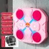 Máquina de Boxeo Musical Bluetooth Rosada | Entrenamiento Interactivo y Reacción