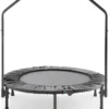 Trampolín Fitness Plegable | Bajo Impacto, Cama Elástica con Barra
