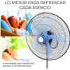 Ventilador Metálico 3 en 1 de 18 Pulgadas | Potente, Oscilante y Silencioso