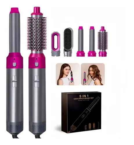 D_NQ_NP_922042-MLA81222597596_122024-O Cepillo Secador Set De Moldeador 5 En 1 Rizadoras Profesional