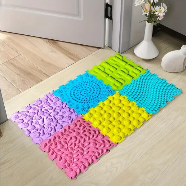 Tapete Sensorial Infantil Sensii  | 8 Piezas Texturizadas para Autismo y Desarrollo